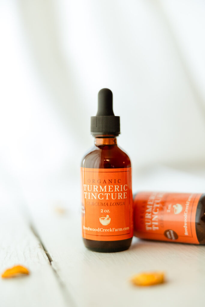 Image of Organic Turmeric Tincture 2 oz. Glass Amber Bottle