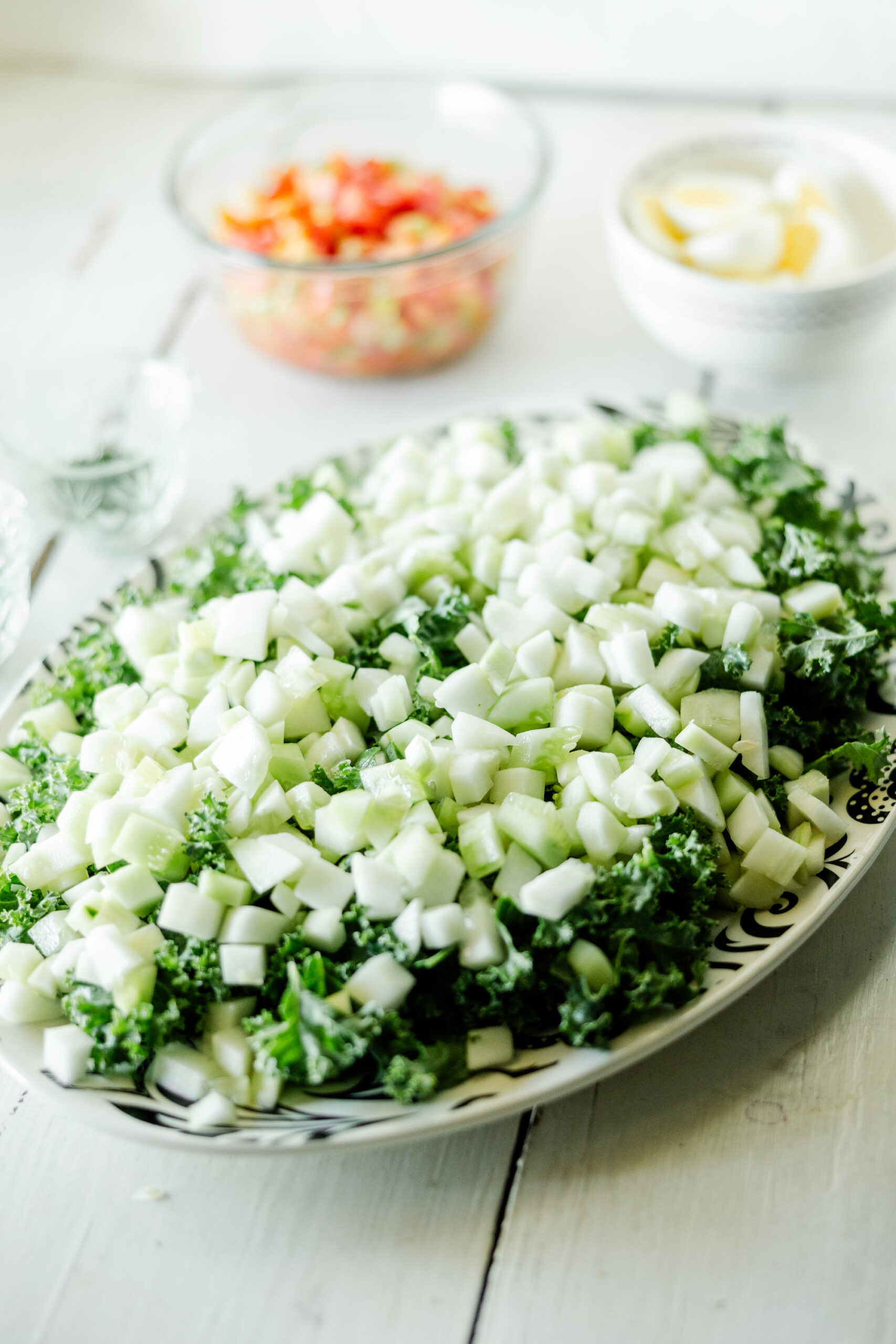 cucumber and kale salad